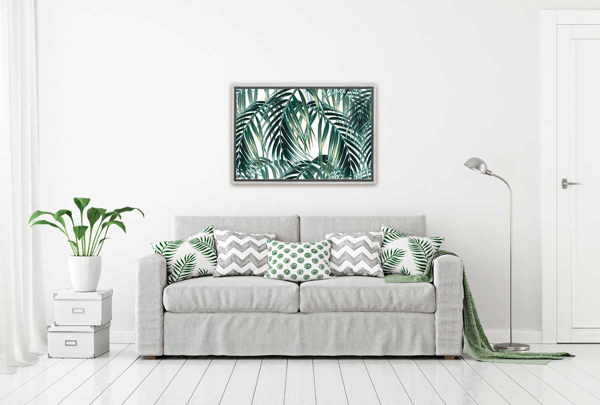 Watercolor Palm Leaves | Canvas Wall Art Print - Final Touch Decor