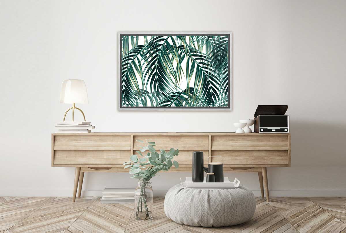 Watercolor Palm Leaves | Canvas Wall Art Print - Final Touch Decor