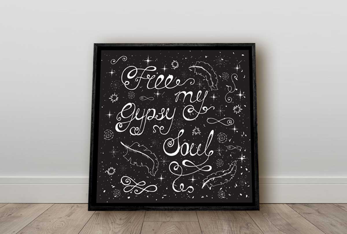 Free my Gypsy Soul | Canvas Wall Art Print - Final Touch Decor