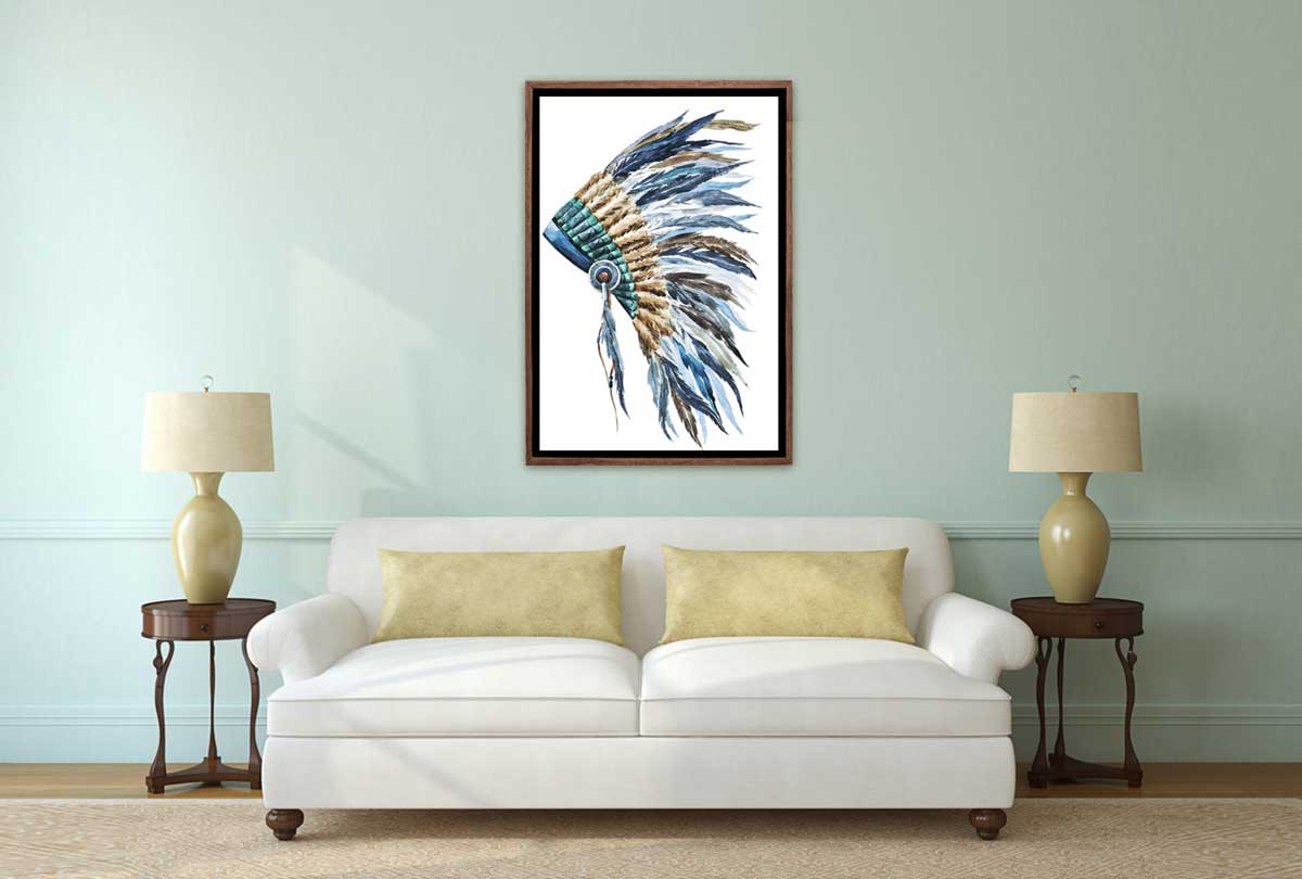 Indian Headdress 2 | Canvas Wall Art Print - Final Touch Decor