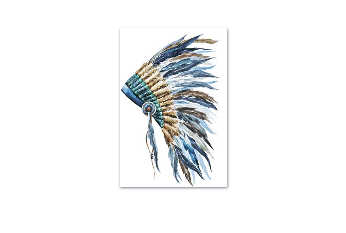 Indian Headdress 2 | Canvas Wall Art Print - Final Touch Decor