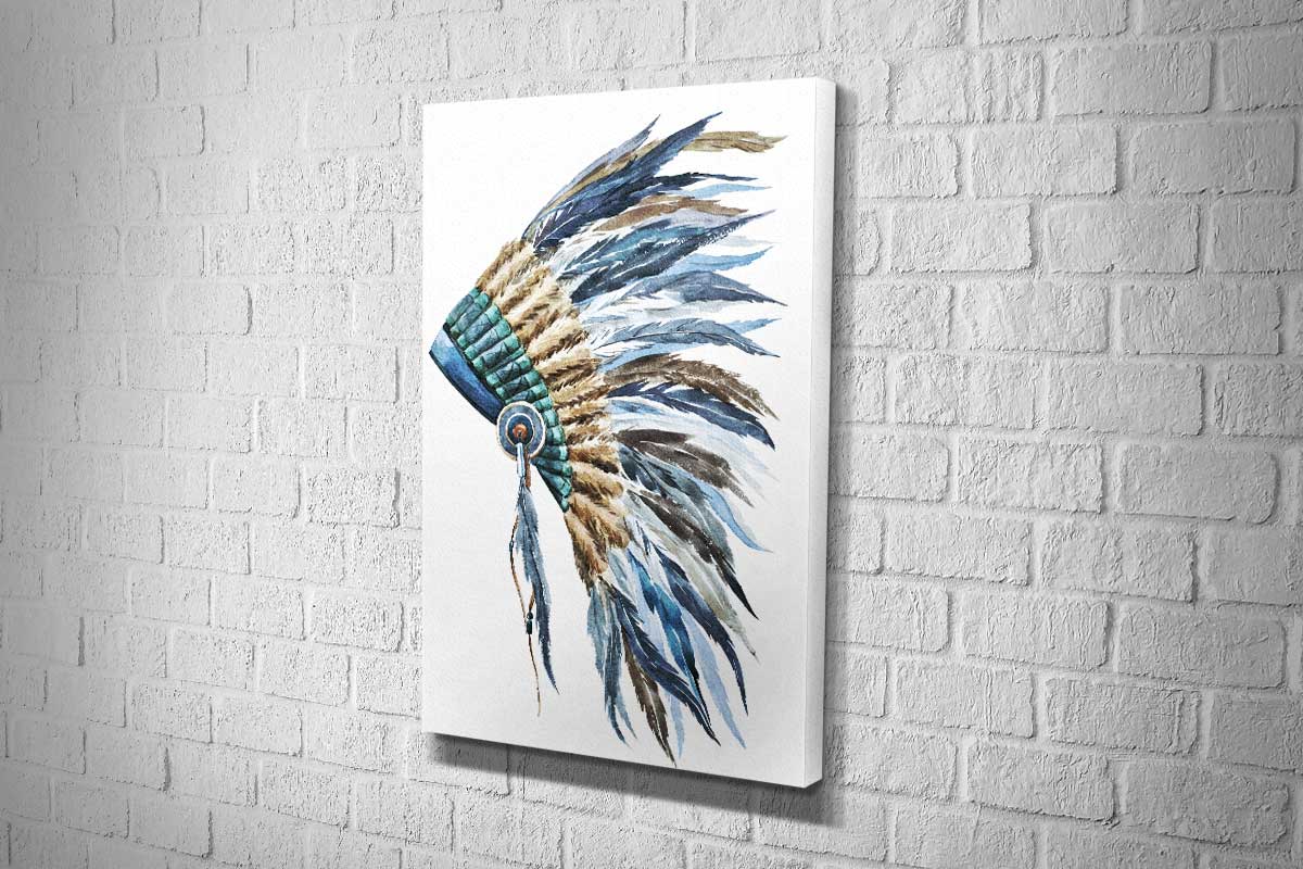 Indian Headdress 2 | Canvas Wall Art Print - Final Touch Decor