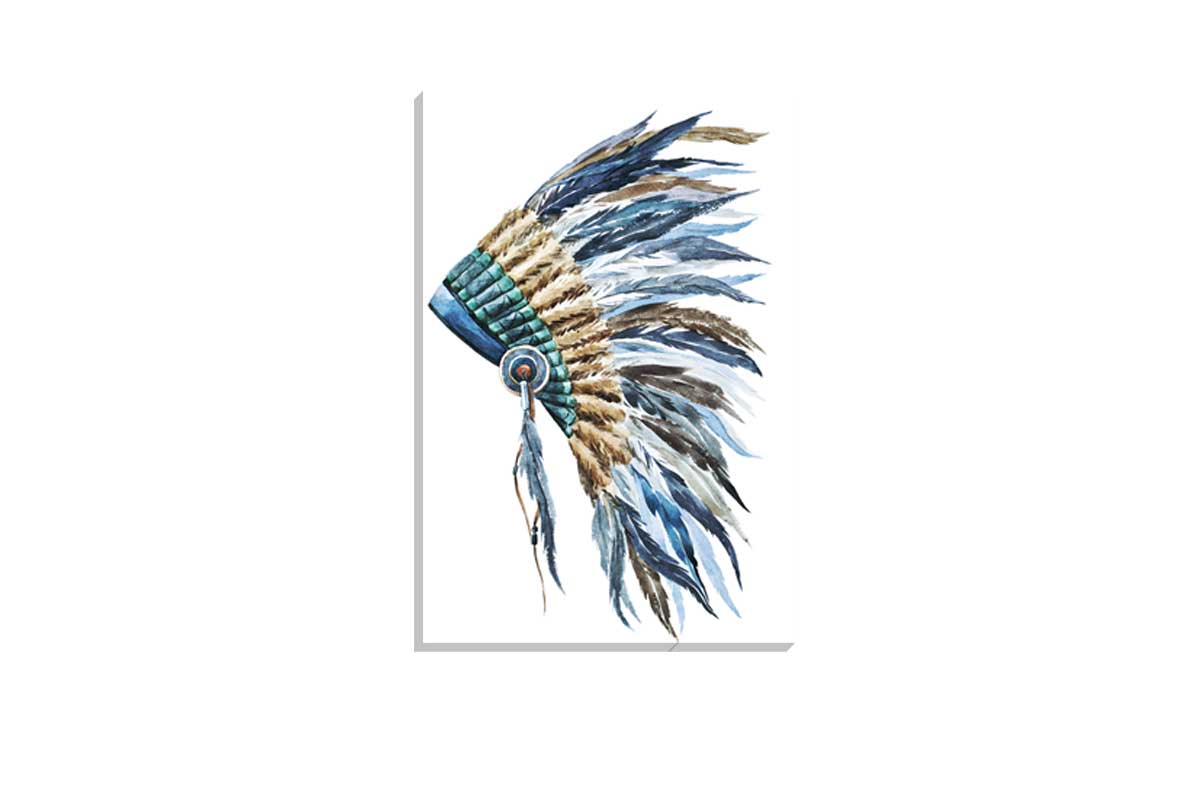Indian Headdress 2 | Canvas Wall Art Print - Final Touch Decor