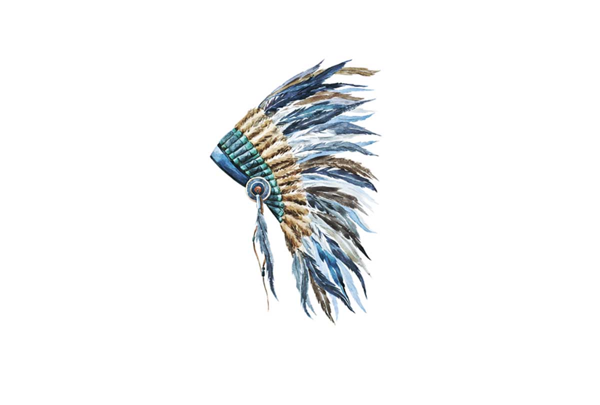 Indian Headdress 2 | Canvas Wall Art Print - Final Touch Decor