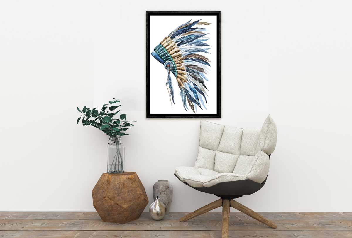 Indian Headdress 2 | Canvas Wall Art Print - Final Touch Decor
