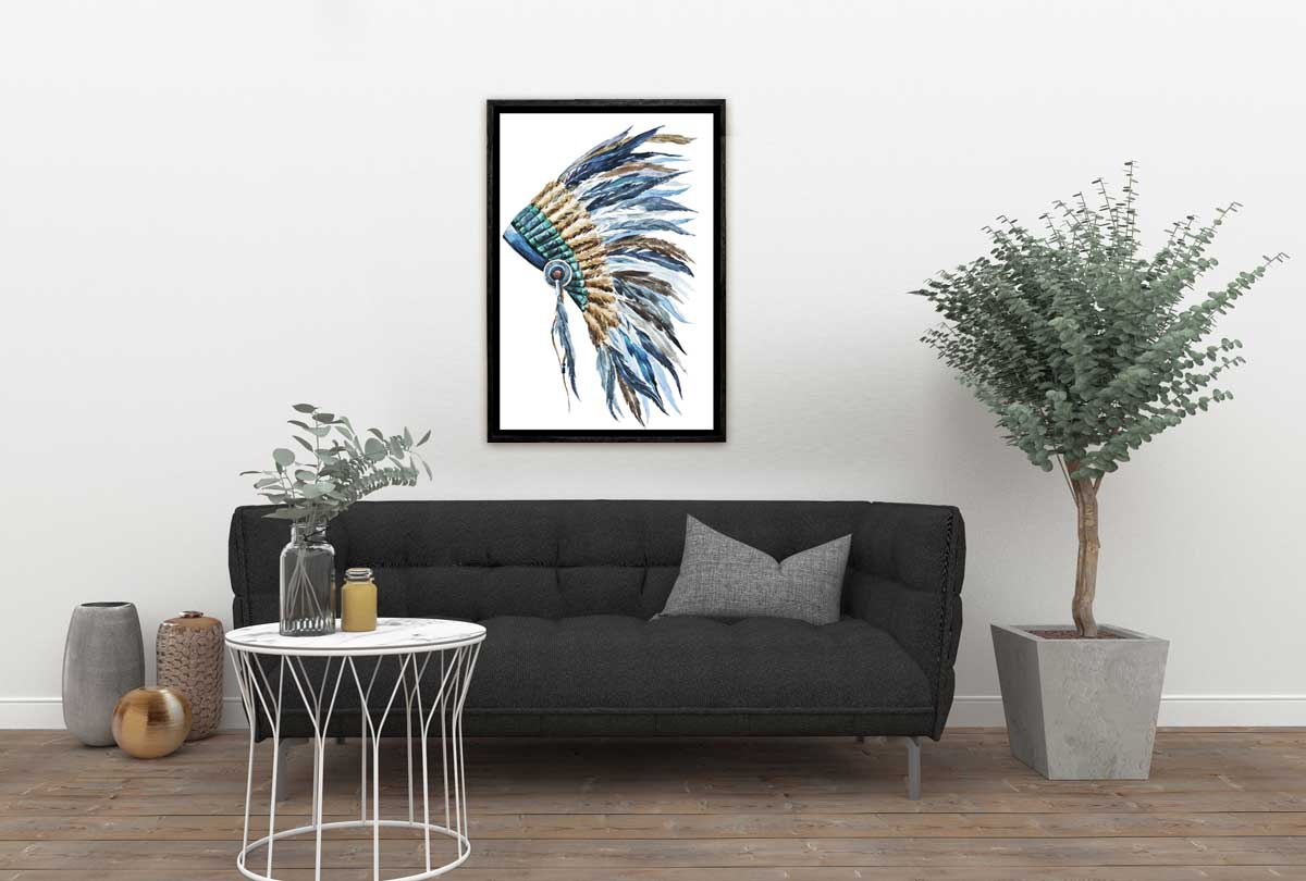 Indian Headdress 2 | Canvas Wall Art Print - Final Touch Decor