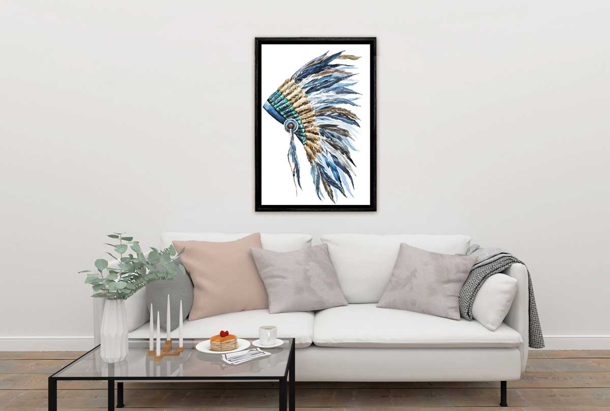 Indian Headdress 2 | Canvas Wall Art Print - Final Touch Decor