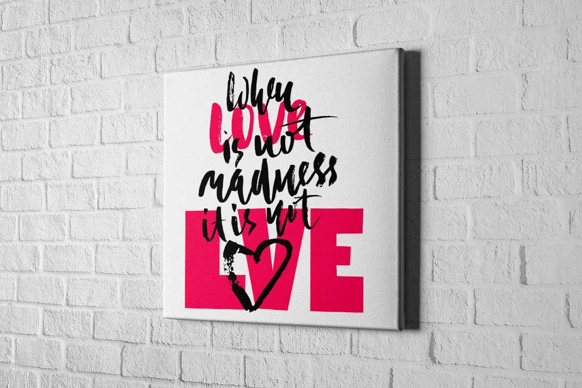 Love is Madness | Canvas Wall Art Print - Final Touch Decor