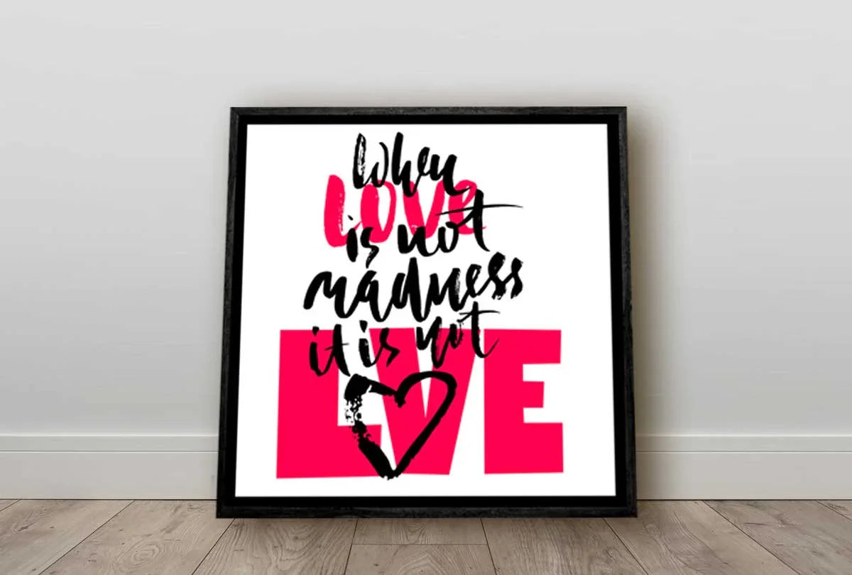 Love is Madness | Canvas Wall Art Print - Final Touch Decor