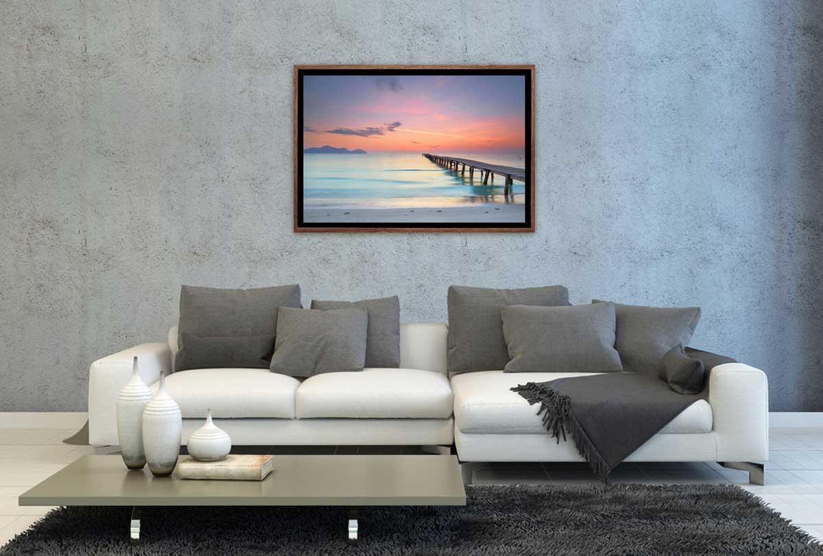 Beach Jetty Sunset | Canvas Wall Art Print - Final Touch Decor