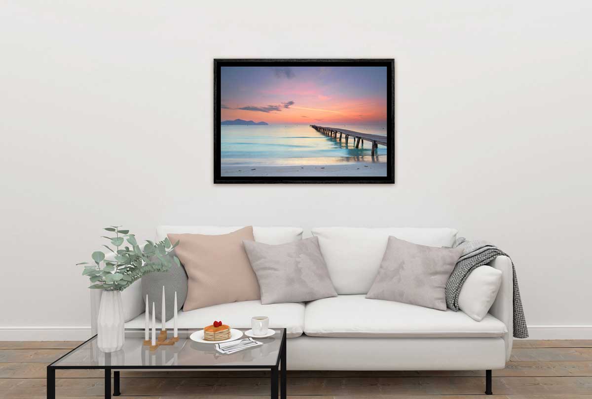 Beach Jetty Sunset | Canvas Wall Art Print - Final Touch Decor
