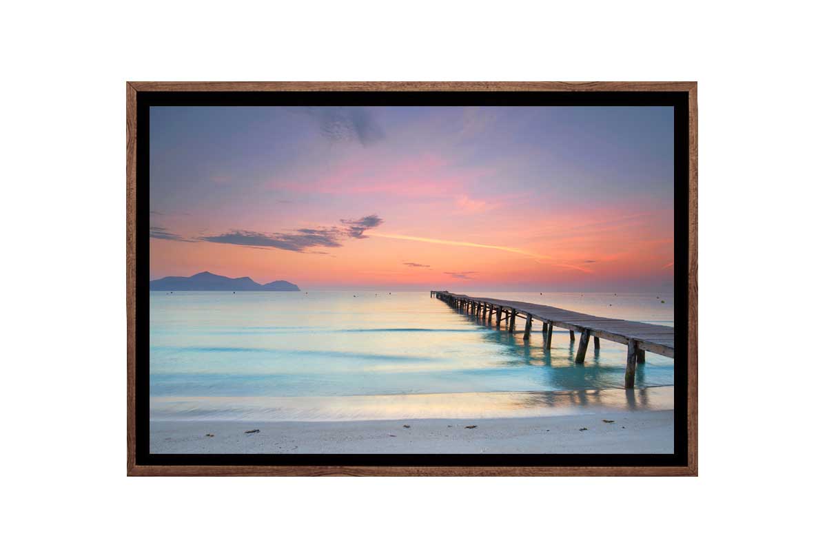 Beach Jetty Sunset | Canvas Wall Art Print - Final Touch Decor