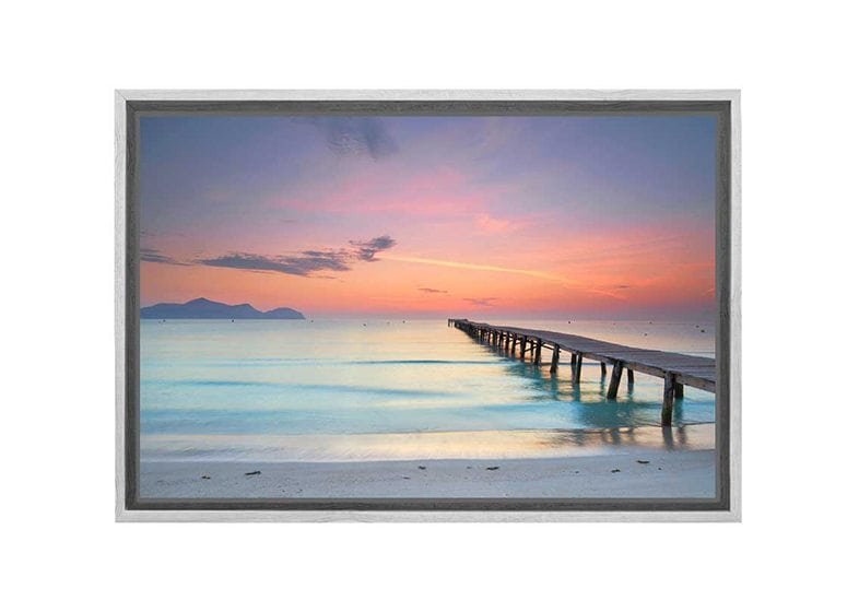 Beach Jetty Sunset | Canvas Wall Art Print - Final Touch Decor