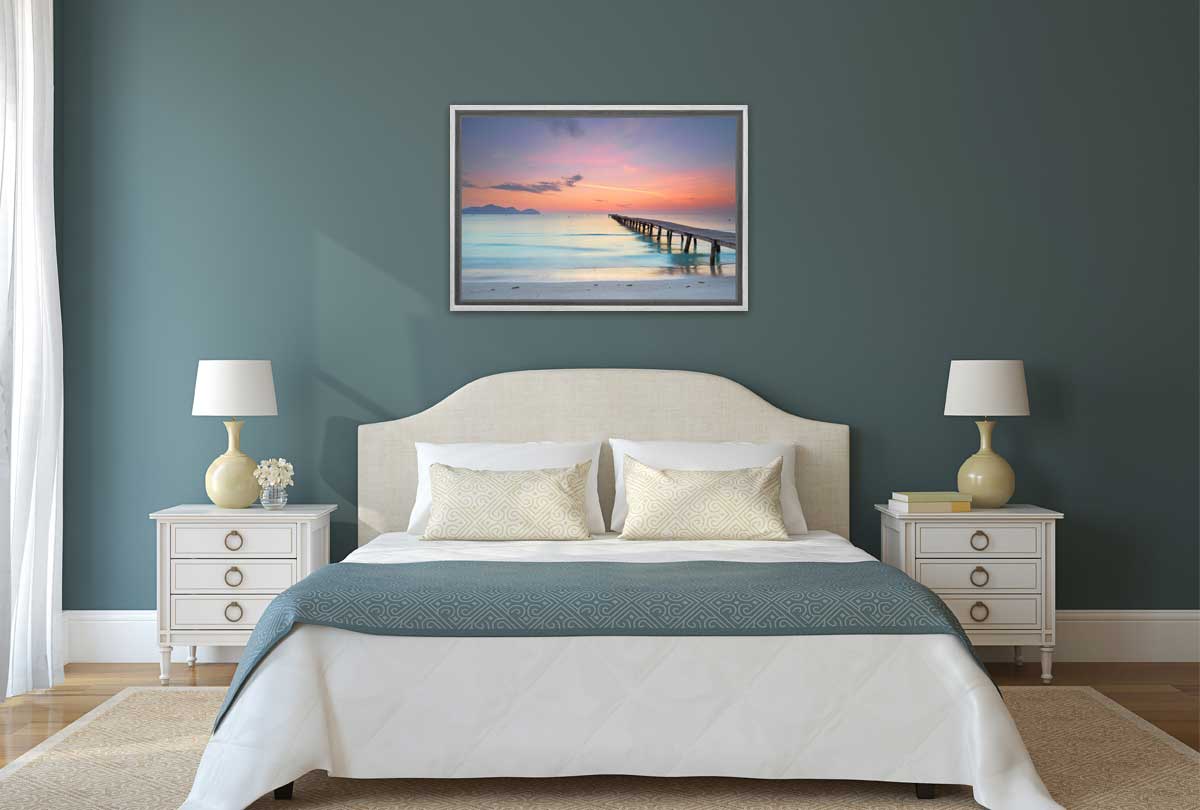 Beach Jetty Sunset | Canvas Wall Art Print - Final Touch Decor