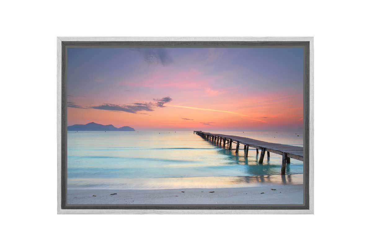 Beach Jetty Sunset | Canvas Wall Art Print - Final Touch Decor