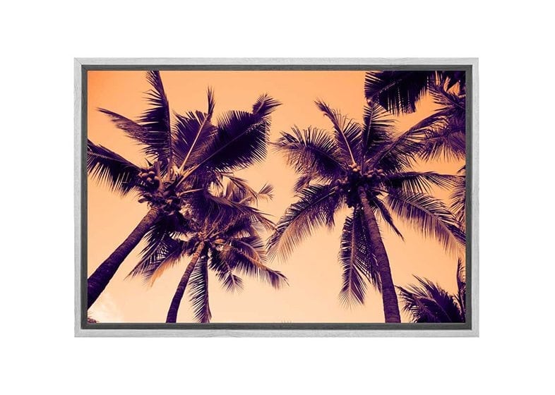 Palms Orange Sky | Canvas Wall Art Print - Final Touch Decor