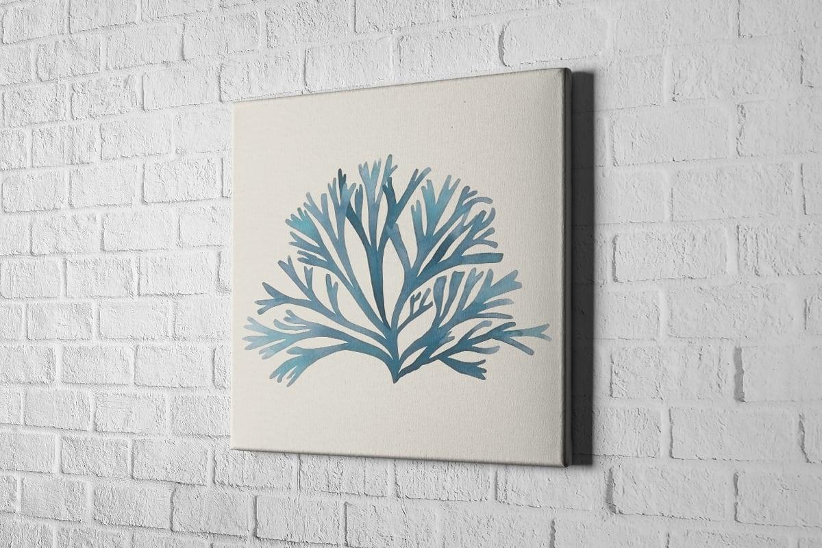 Seaweed 2 Turquoise | Canvas Wall Art Print - Final Touch Decor