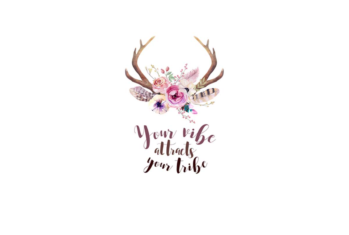 Boho Antlers | Canvas Wall Art Print - Final Touch Decor