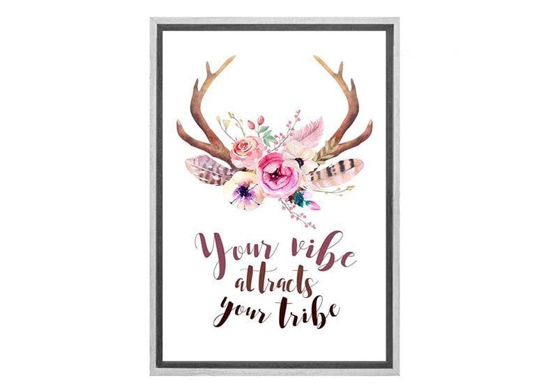 Boho Antlers | Canvas Wall Art Print - Final Touch Decor