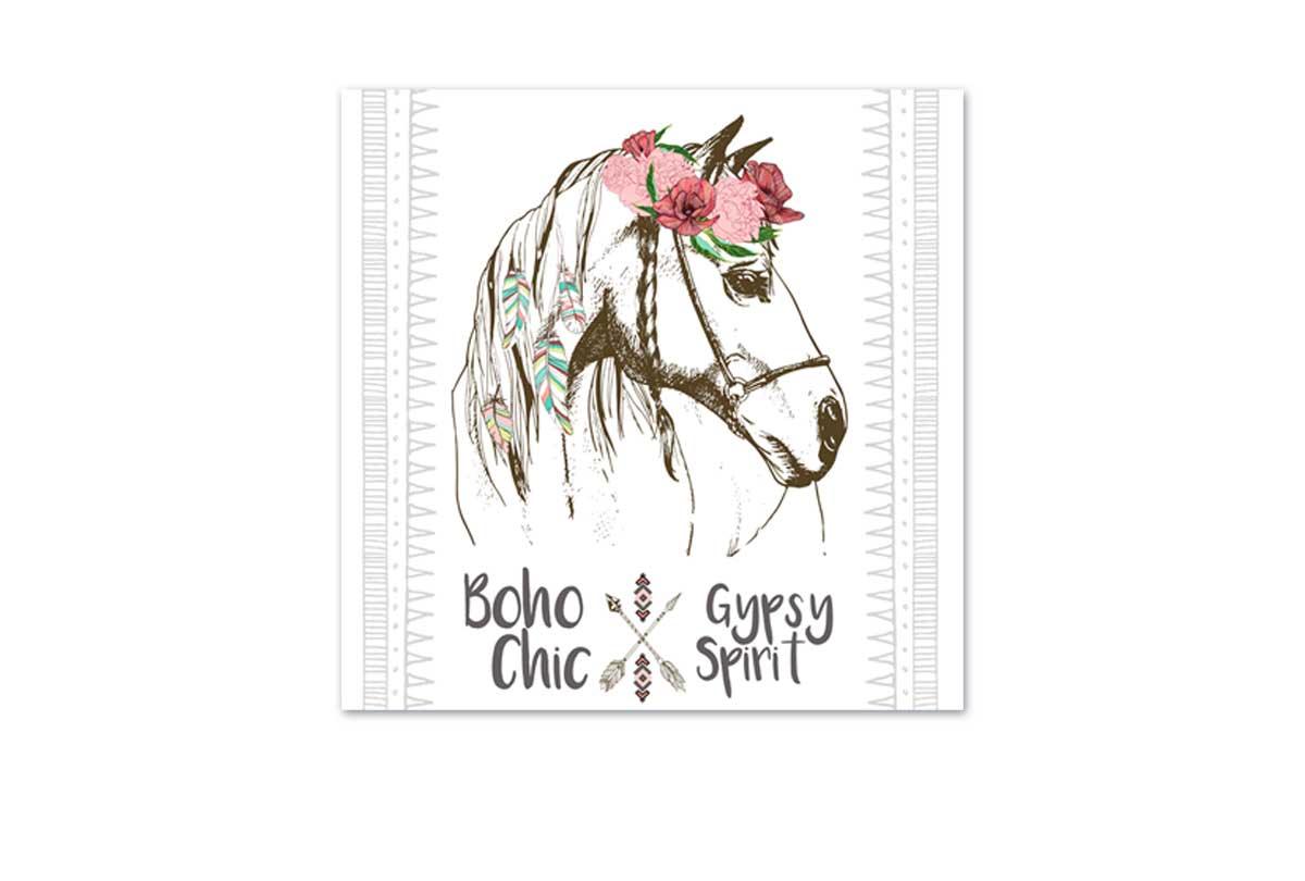 Boho Gypsy Horse | Canvas Wall Art Print - Final Touch Decor