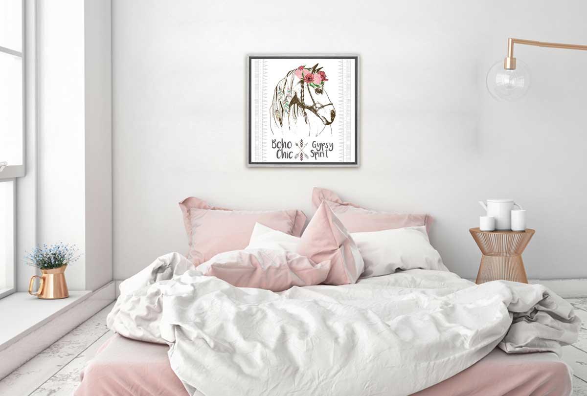 Boho Gypsy Horse | Canvas Wall Art Print - Final Touch Decor