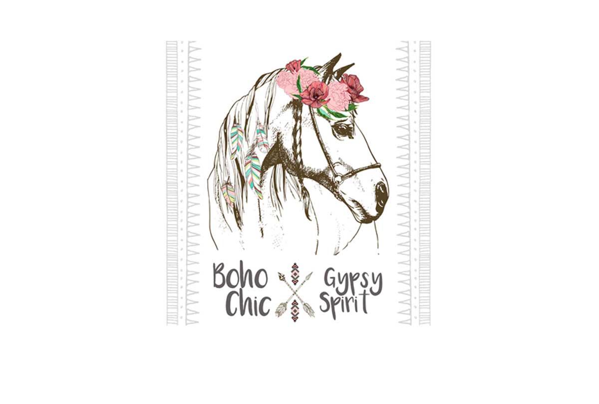 Boho Gypsy Horse | Canvas Wall Art Print - Final Touch Decor