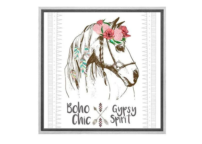 Boho Gypsy Horse | Canvas Wall Art Print - Final Touch Decor