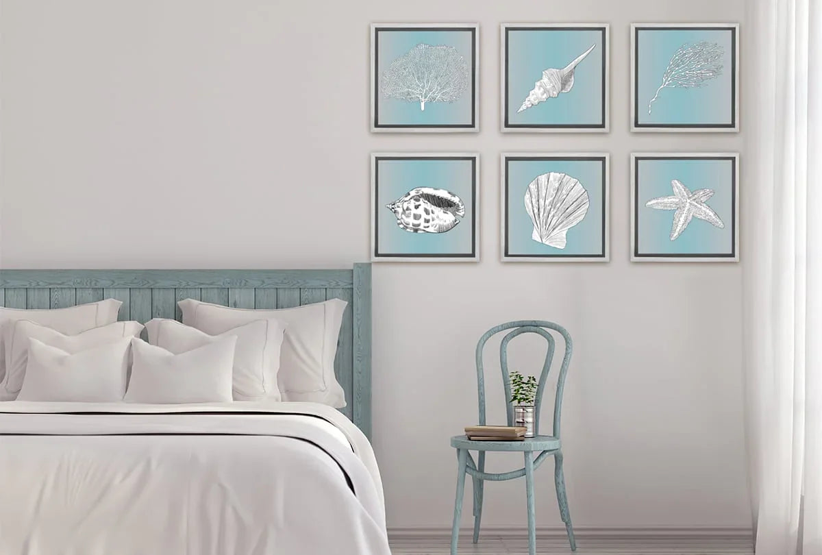 Seaweed 2 Turquoise | Canvas Wall Art Print - Final Touch Decor