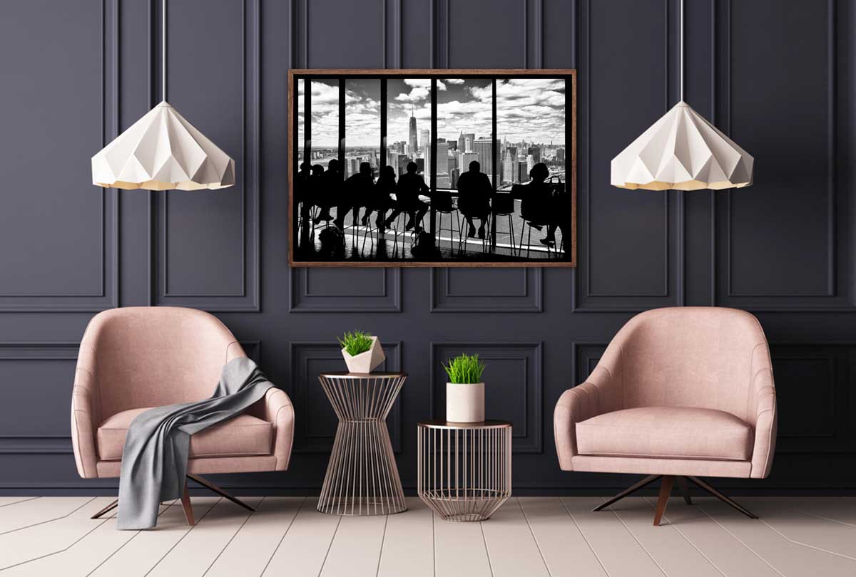 Lunch over Manhattan | Canvas Wall Art Print - Final Touch Decor