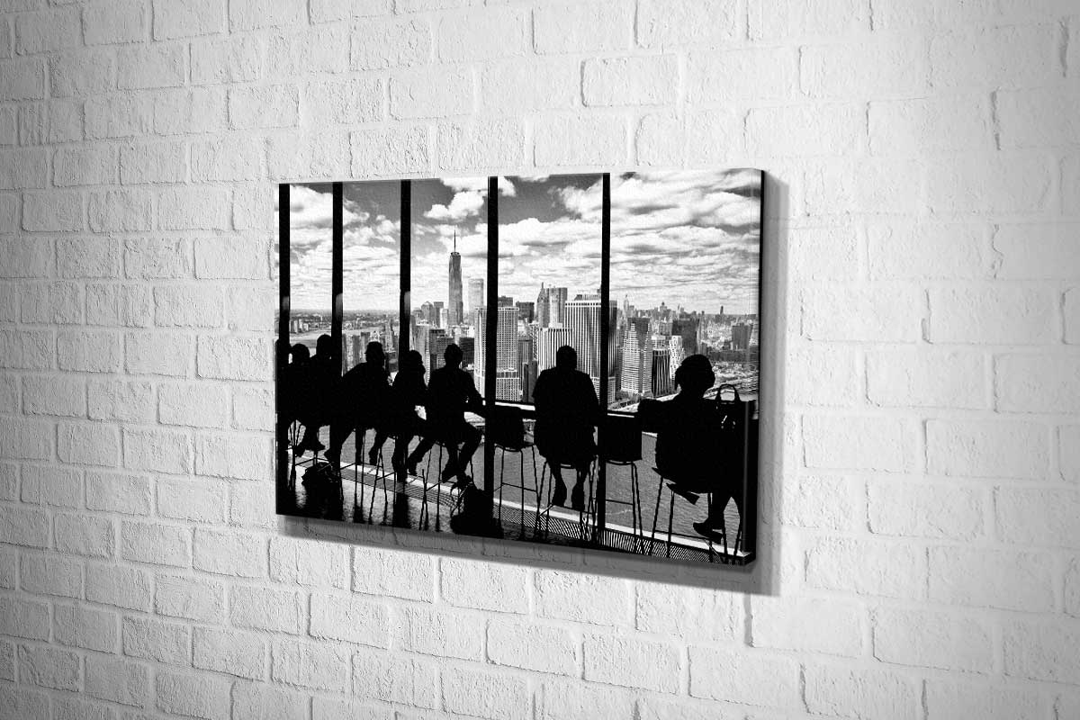 Lunch over Manhattan | Canvas Wall Art Print - Final Touch Decor