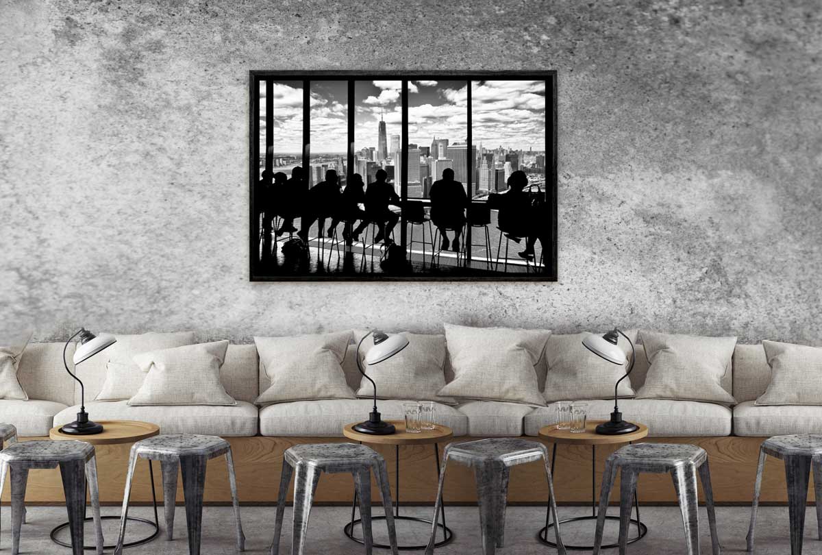 Lunch over Manhattan | Canvas Wall Art Print - Final Touch Decor