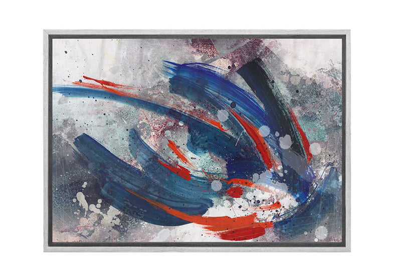 Red, White, Blue Abstract | Canvas Wall Art Print - Final Touch Decor