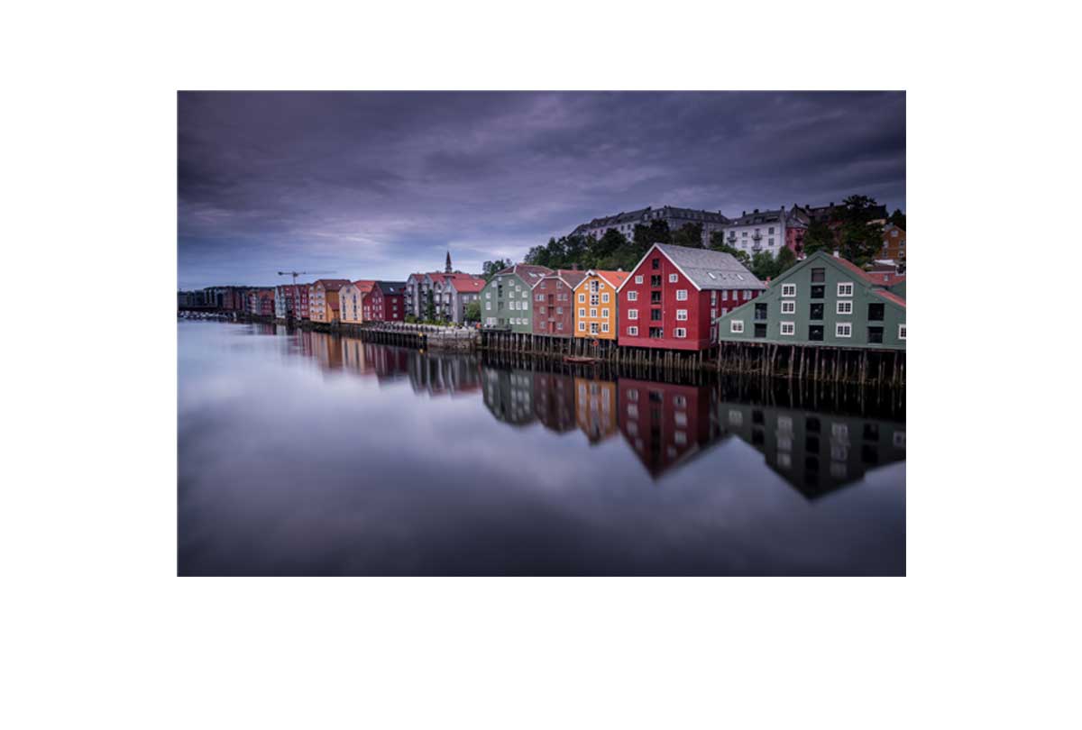 Coloured Houses, Norway | Canvas Wall Art Print - Final Touch Decor