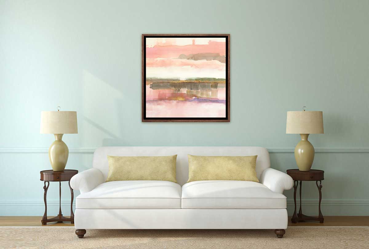 Pink Brown Abstract | Canvas Wall Art Print - Final Touch Decor