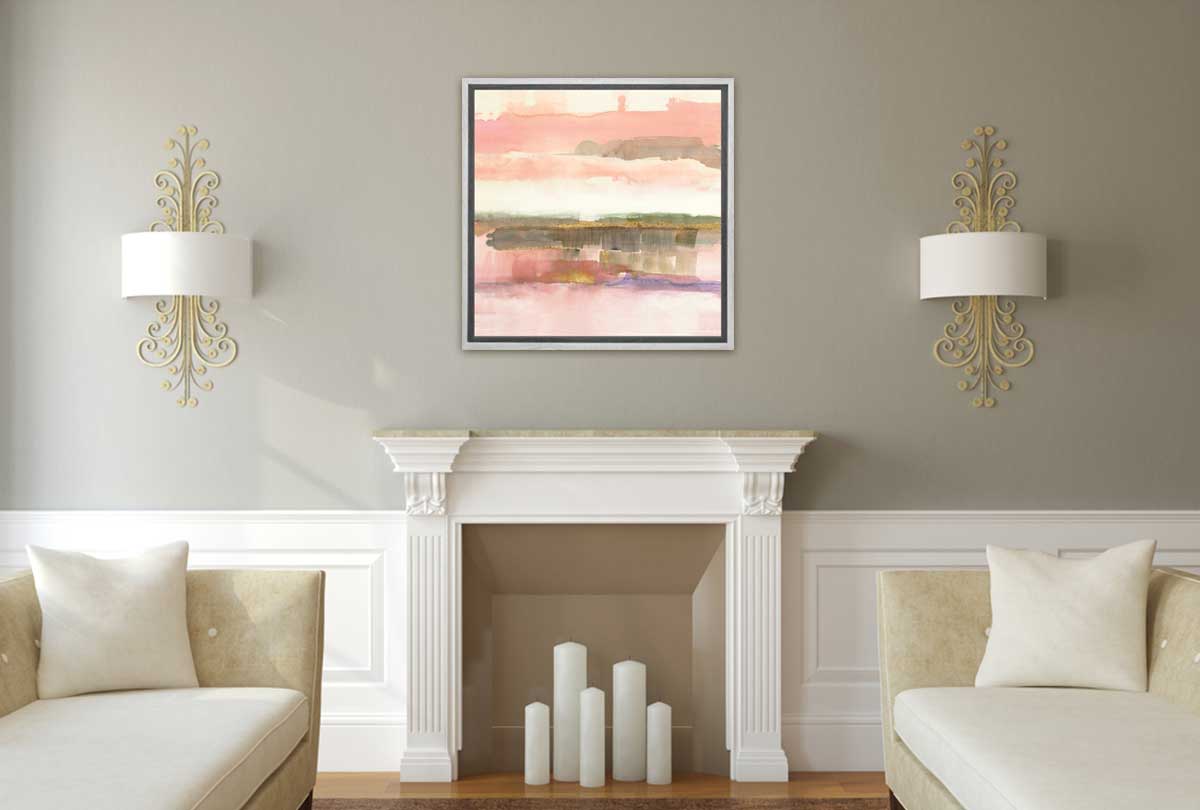 Pink Brown Abstract | Canvas Wall Art Print - Final Touch Decor