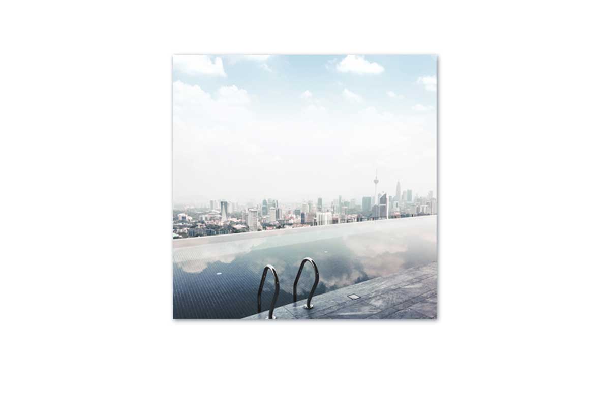 Wet Edge With City View | Canvas Wall Art Print - Final Touch Decor