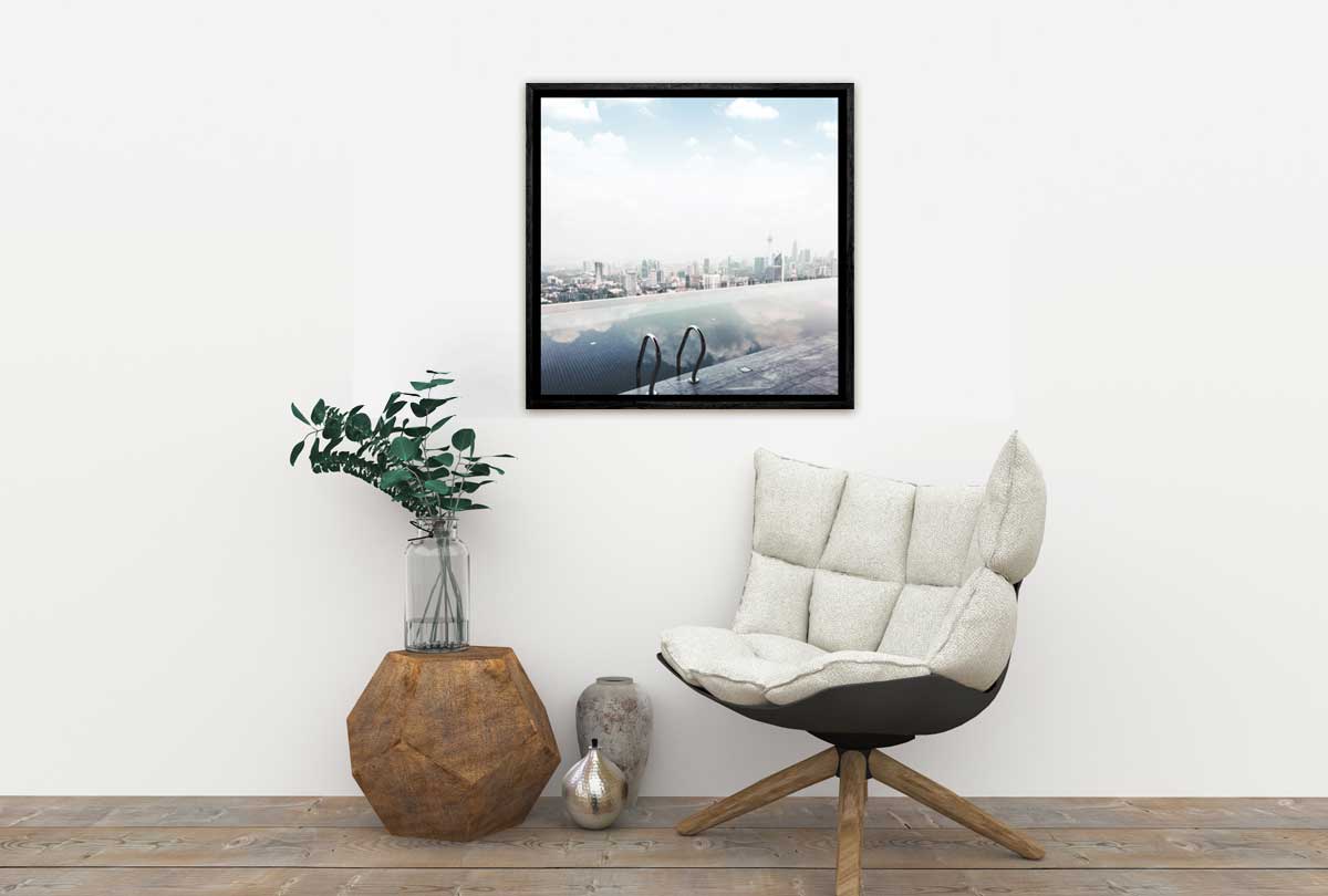 Wet Edge With City View | Canvas Wall Art Print - Final Touch Decor