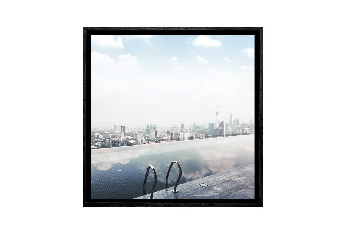 Wet Edge With City View | Canvas Wall Art Print - Final Touch Decor