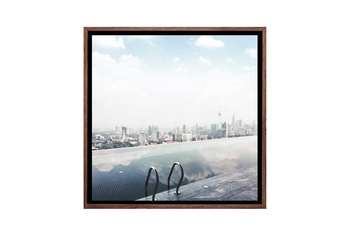 Wet Edge With City View | Canvas Wall Art Print - Final Touch Decor