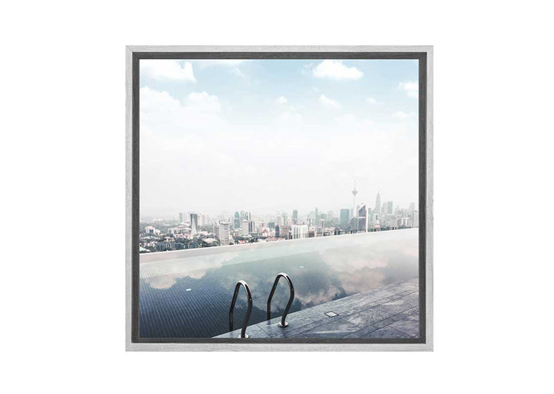 Wet Edge With City View | Canvas Wall Art Print - Final Touch Decor