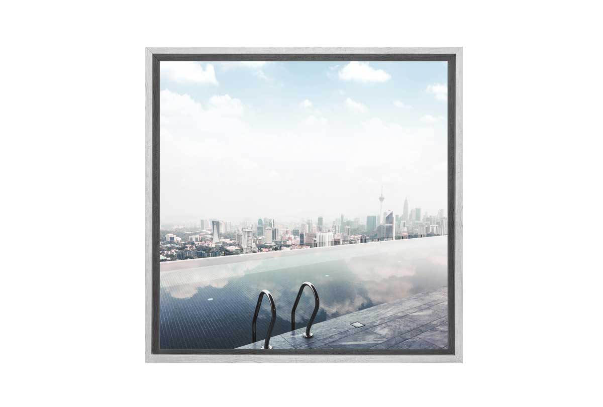 Wet Edge With City View | Canvas Wall Art Print - Final Touch Decor