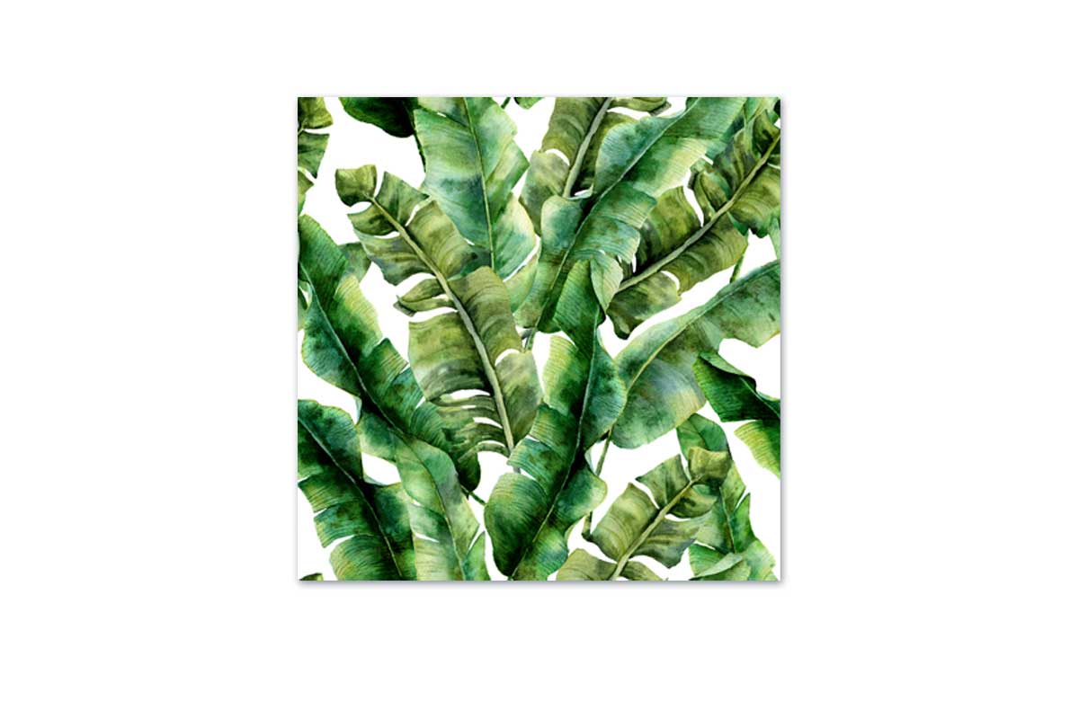 Banana Leaves 2 in Watercolour | Canvas Wall Art Print - Final Touch Decor