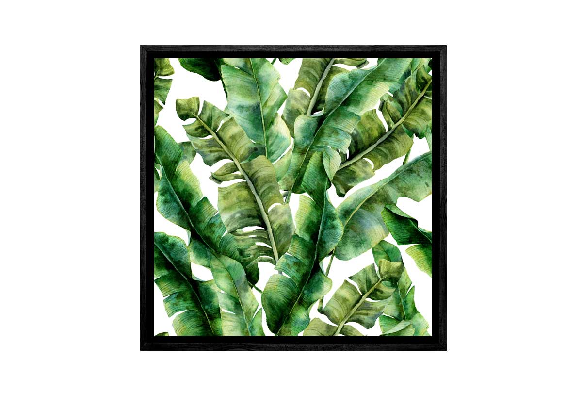 Banana Leaves 2 in Watercolour | Canvas Wall Art Print - Final Touch Decor