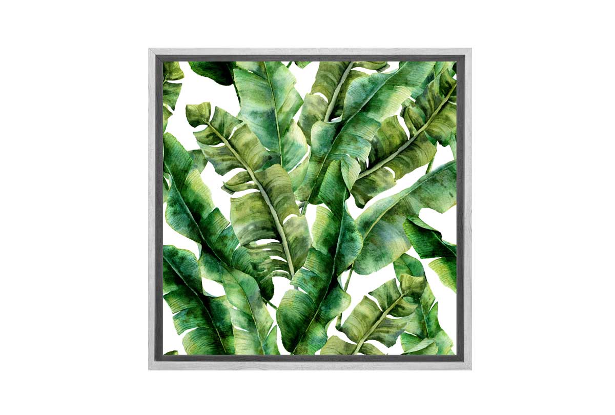 Banana Leaves 2 in Watercolour | Canvas Wall Art Print - Final Touch Decor