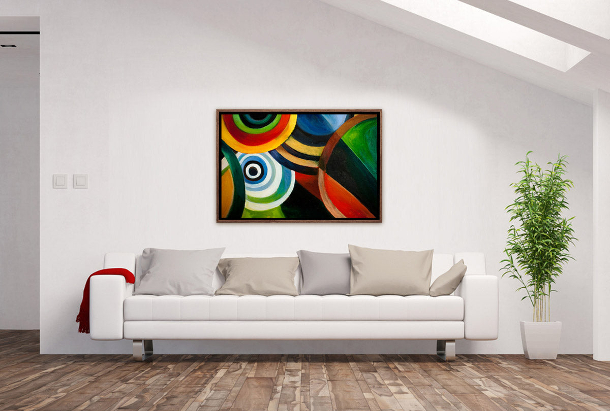 Bright Circles Abstract | Canvas Wall Art Print - Final Touch Decor