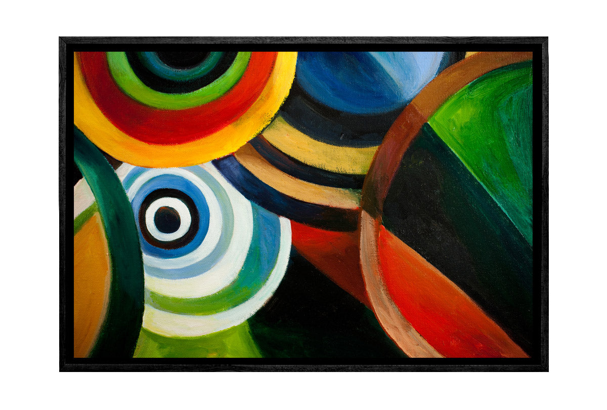 Bright Circles Abstract | Canvas Wall Art Print - Final Touch Decor
