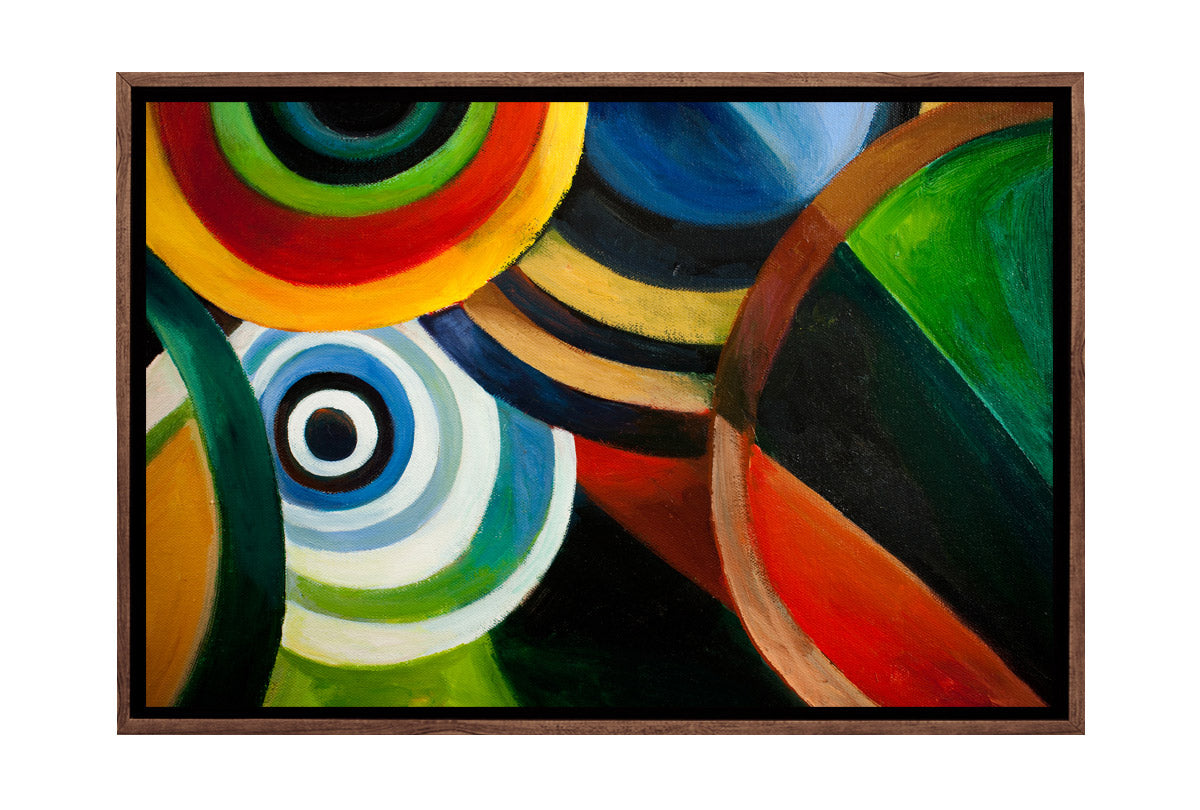 Bright Circles Abstract | Canvas Wall Art Print - Final Touch Decor