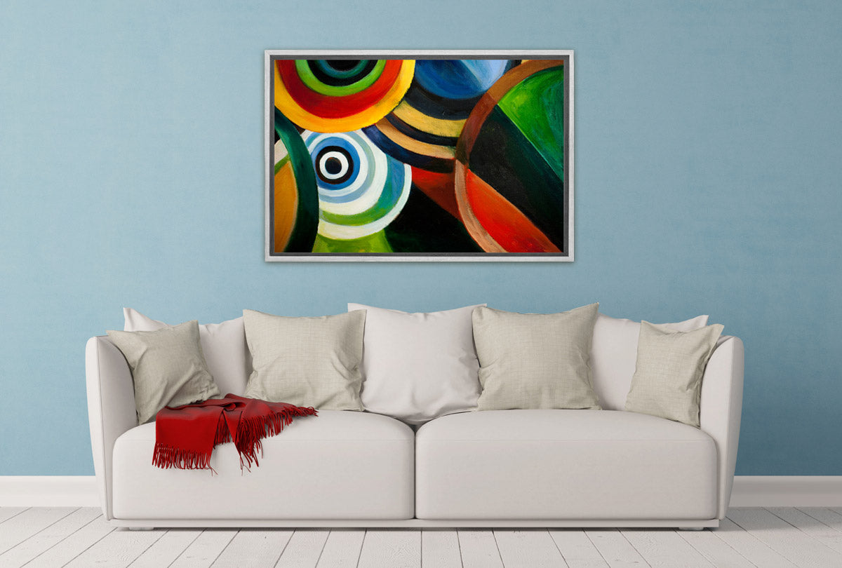 Bright Circles Abstract | Canvas Wall Art Print - Final Touch Decor