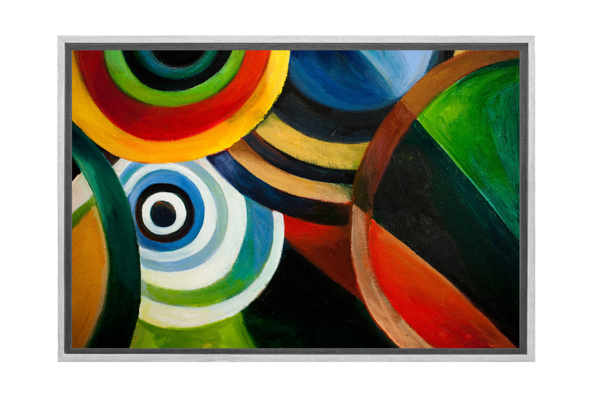 Bright Circles Abstract | Canvas Wall Art Print - Final Touch Decor