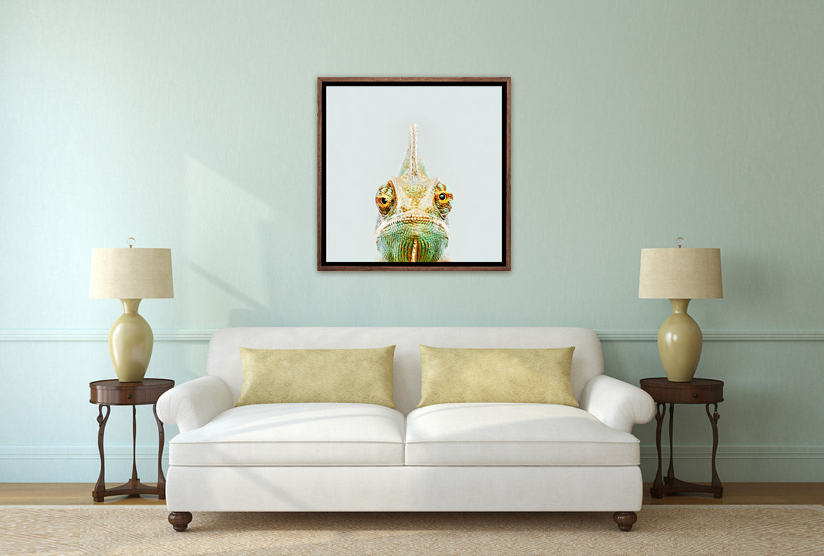 Cute Chameleon | Canvas Wall Art Print - Final Touch Decor